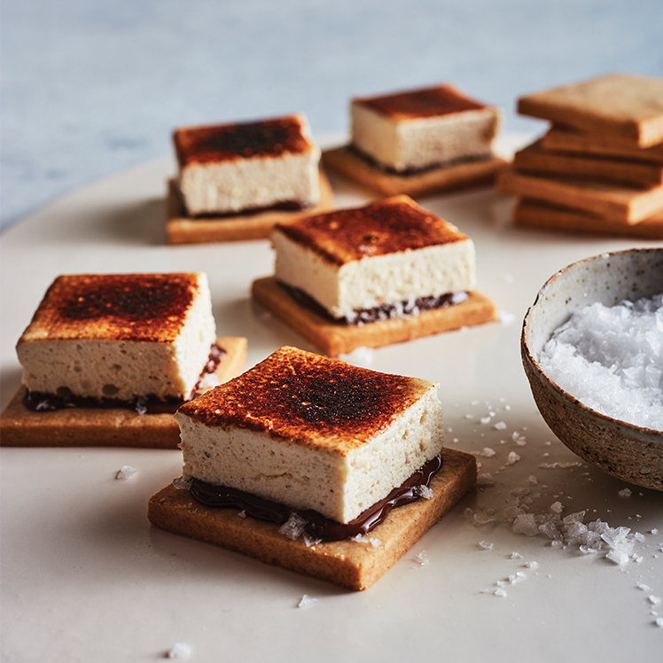 El Hanout Marshmallow with Graham Sable Smoked Chocolate and Sea Salt