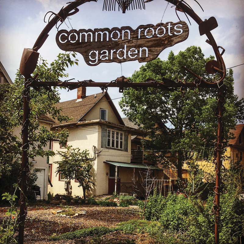 Common roots garden sign